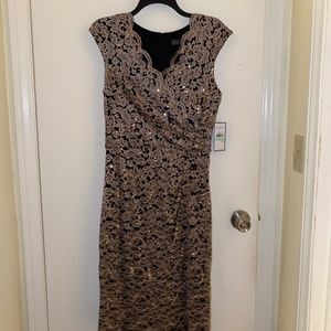 Jessica Howard Lace Sequin Dress
